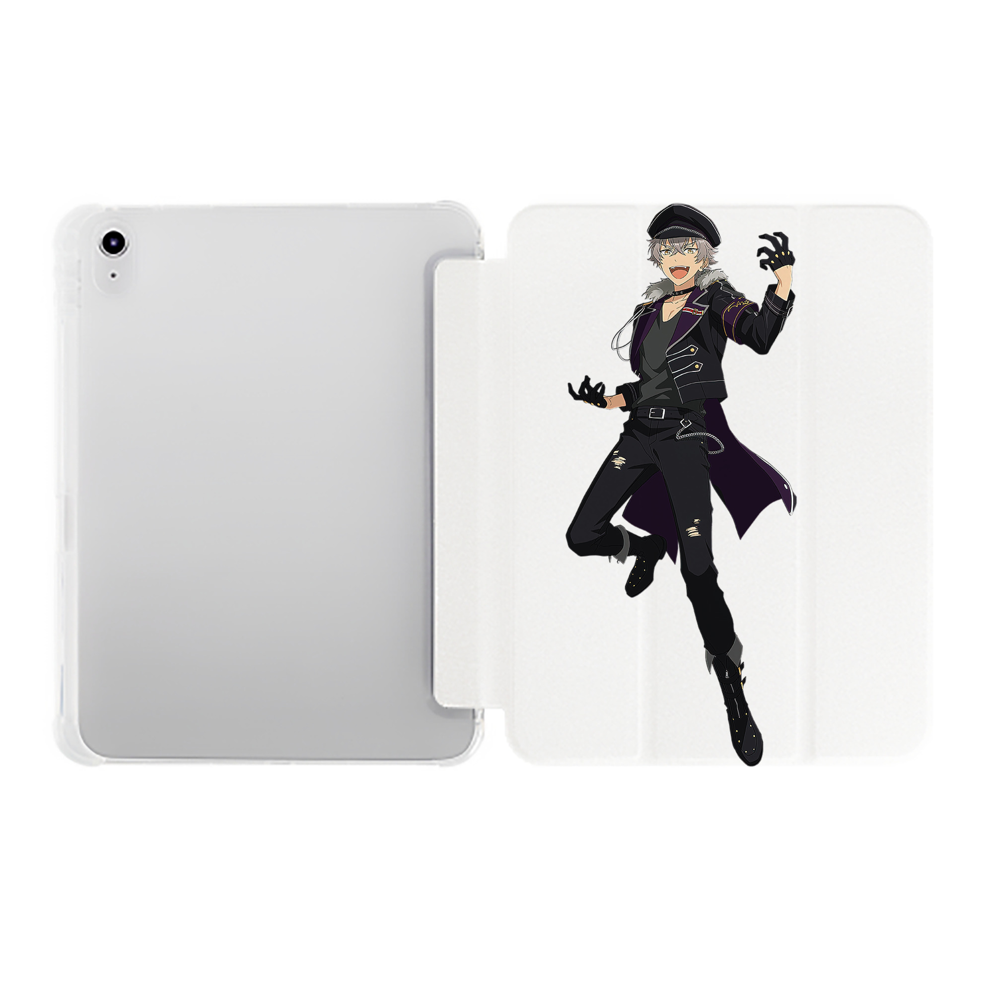 （画像用） あんさんぶるスターズ! Ensemble Stars IPad ケース ペン収納付き 三つ折りスタンド PUレザー×シリコン 対応機種9.5/10.5/10.9インチ